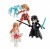 Sword Art Online Desktop Army Figures 8 cm Assortment Asuna & Kirito & Shirika (3)