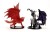 Pathfinder Battles City of Lost Omens pre-painted Premium Miniatures 2-Pack Adult Red & Black Dragon