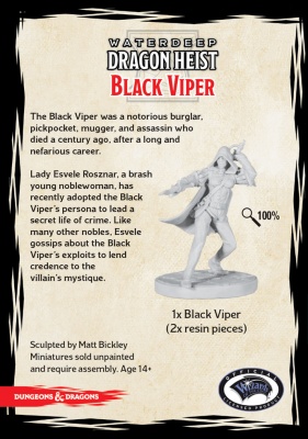 ''Waterdeep Dragon Heist'' Black Viper