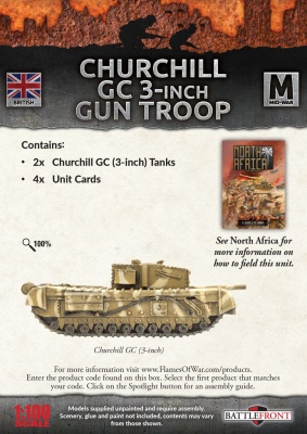 British Churchill 3'' Gun Carrier