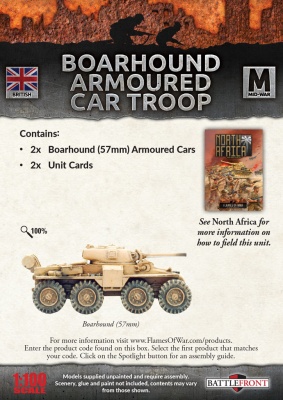 British Boarhound Armoured Car Troop