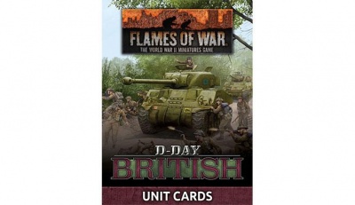 D-Day British Unit Card Pack