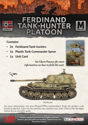 Ferdinand Tank Hunter Platoon