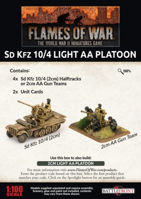 SdKfz 10/4 Light AA Platoon (x4 Plastic)