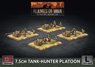 7.5cm Tank Hunter Platoon (x4 Plastic)