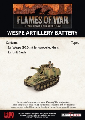 Wespe 10.5cm SP Artillery Battery (x3)