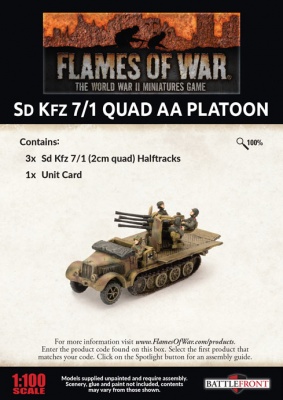SdKfz 7/1 Quad AA Platoon (x3)