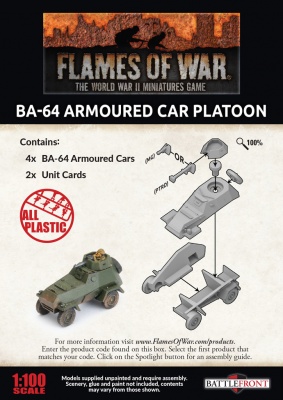 BA-64 Armoured Car Platoon (x4 Plastic)