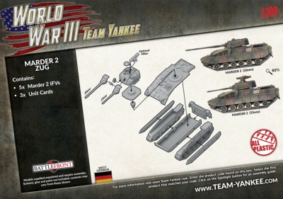 Team Yankee - Marder 2 Ouest-Allemand - Kit Maquette Jeu De Guerre WWIII - Échelle 15mm - Réf. TGBX19