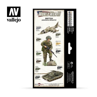 WWIII Team Yankee British Armour & Infantry Paint Set