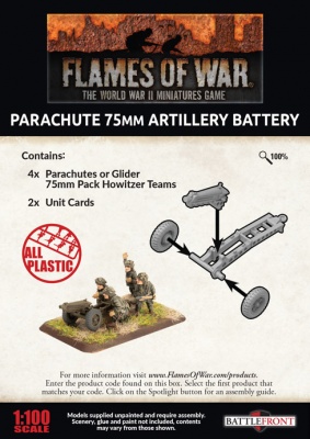 Parachute 75mm Artillery Battery (Plastic)