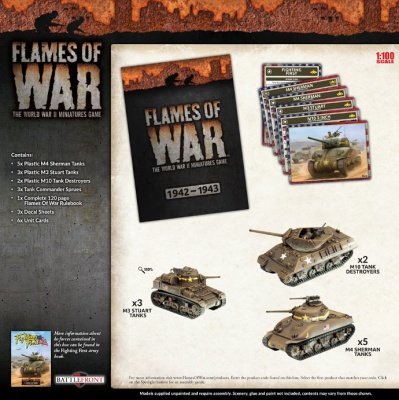 Patton's Fighting First (5x Shermans, 3x Stuarts, 2x M10's - Plastic)