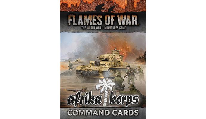 Flames of War BNIB Afrika Korps Command Cards FW242C 