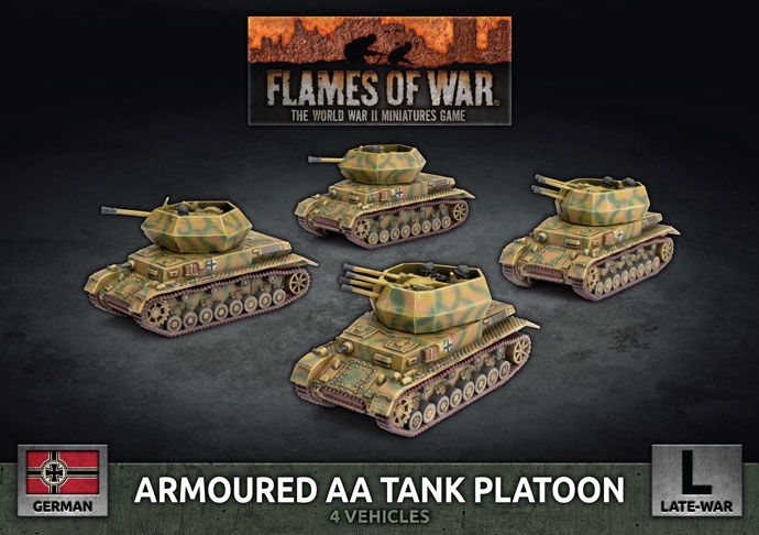 Flames Of War German 8.8cm Heavy AA Platoon (Late War) - Wargaming Miniature Set - View #8