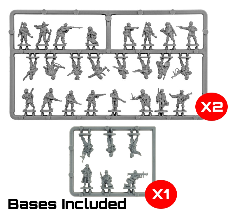 Flames of War Late War German Infantry and Vehicle Loose Sprues - Picture 2 of 9
