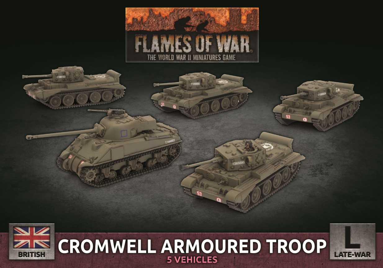 Flames of War: Late War British Cromwell Armoured Troop (Plastic ...