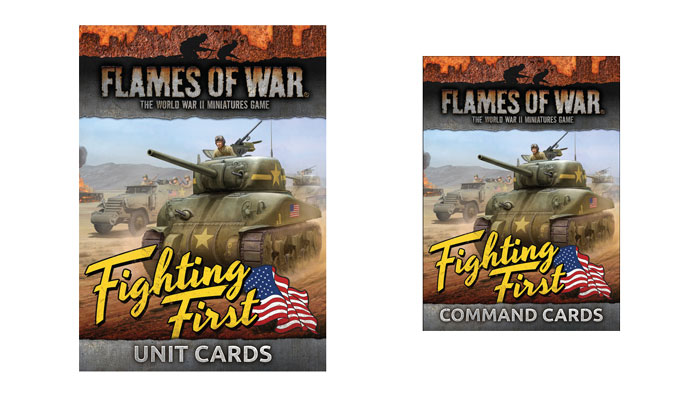 Flames of War Mid War American Fighting First Card Bundle 9420020256002 