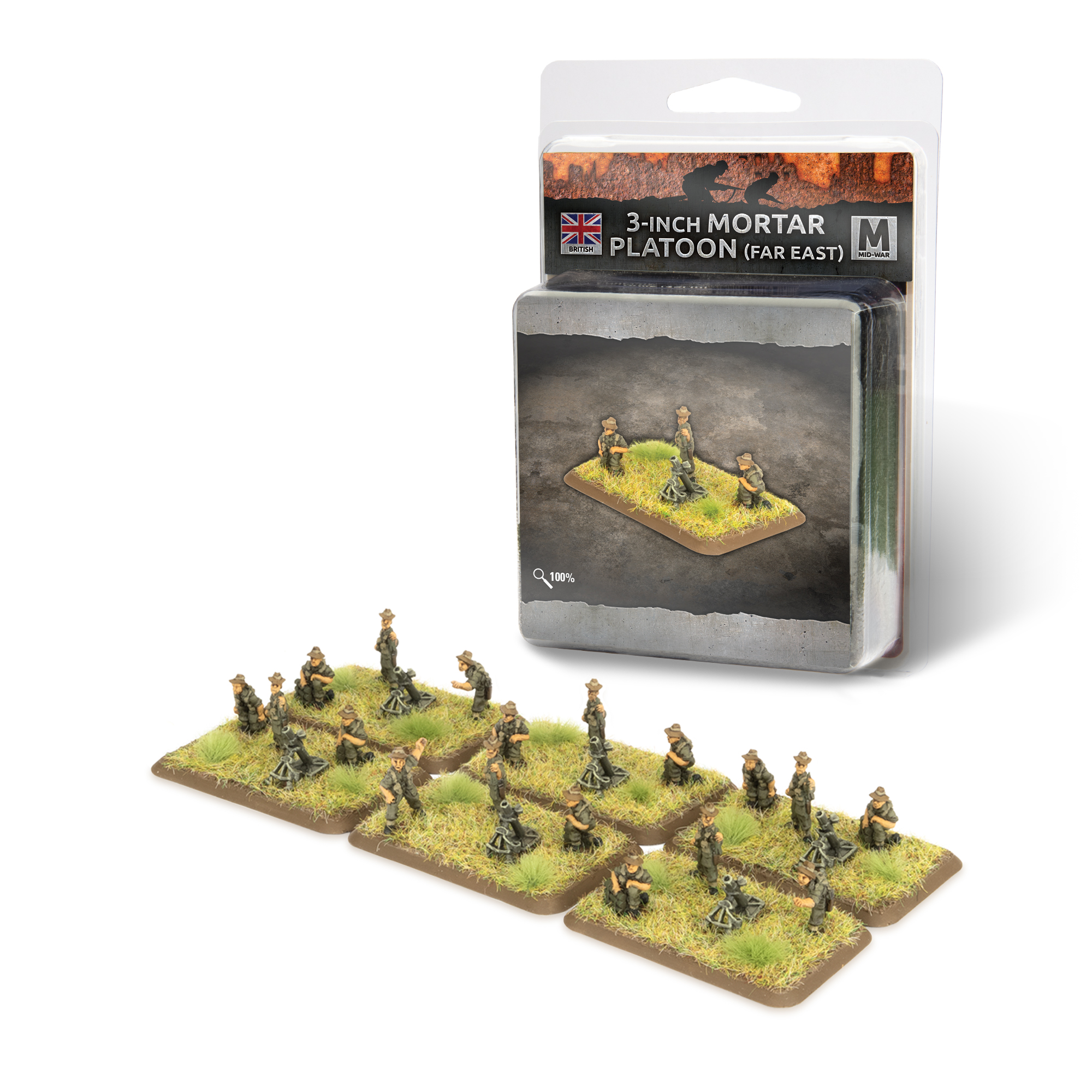 Flames of War: Mid War: British Mortar Platoon - Pacific (BR826 ...