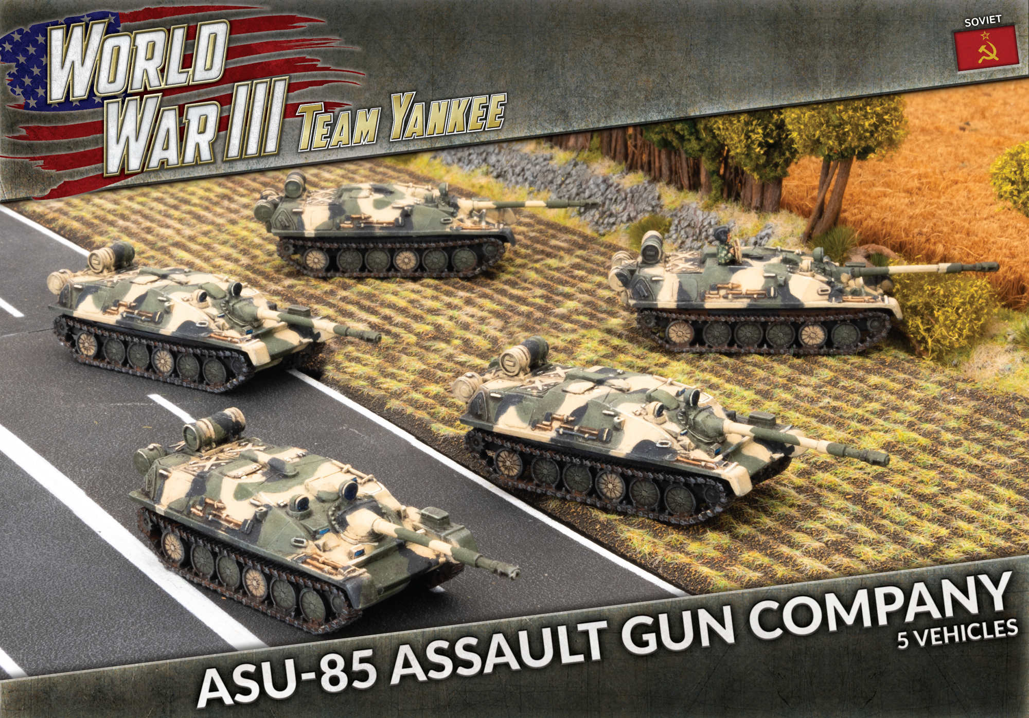 Team Yankee Soviet Union ASU-85 Assault Gun Company (TSBX34) - Panzer ...