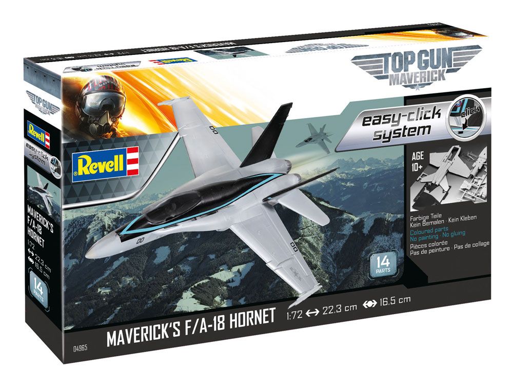 Revell Top  Gun  Easy Click Model  Kit  1 72 F A 18 Hornet 23 