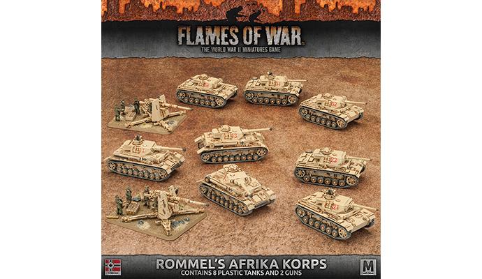Flames Of War : Rommel's Afrika Korps - Jeu De Figurines Rare - Neuf Sans Blister