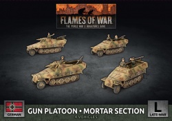 Sd Kfz 251  Gun Platoon - Mortar Section (x4 Plastic)