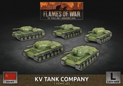 Late War KV Tank Company (x5 Plastic)