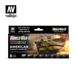 WWIII Team Yankee American Armour & Infantry Paint Set