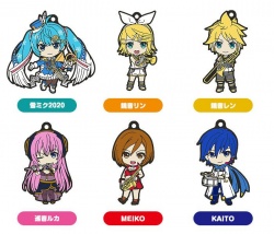 Character Vocal Series 01: Hatsune Miku Nendoroid Plus Rubber Keychain 6-Pack Band together 02