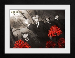 Tokyo Ghoul Collector Print Framed Poster Red Flowers