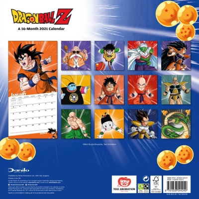 Dragon Ball Z Calendar 2021