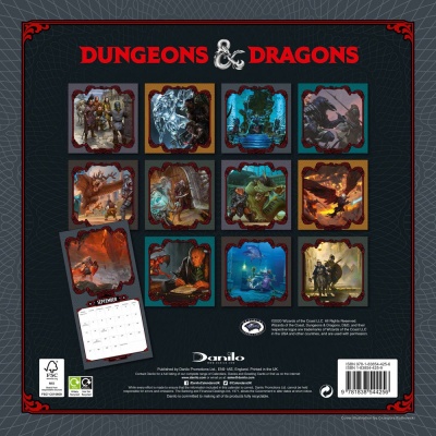 Dungeon & Dragons Calendar 2021