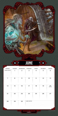 Dungeon & Dragons Calendar 2021