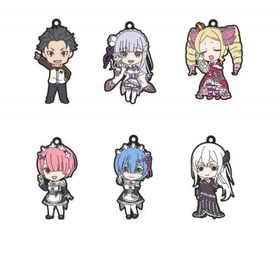 Re:Zero - Starting Life in Another World Nendoroid Plus Keychain 6-Pack 6 cm