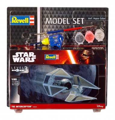 Star Wars Model Kit 1/90 Model Set TIE Interceptor 10 cm