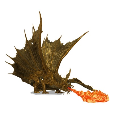 D&D Icons of the Realms Premium Miniature pre-painted Adult Gold Dragon 25 cm